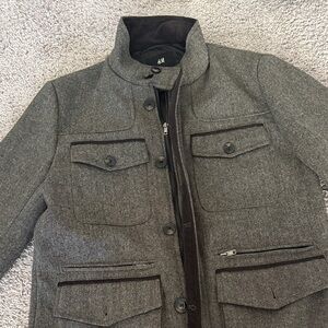 H&M Charcoal Military Field Jacket